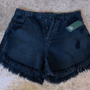 Wild Fable black denim cutoff shorts